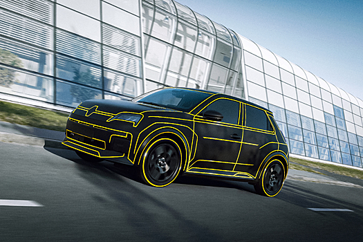 Показаны изображения прототипов электрокара Renault 5