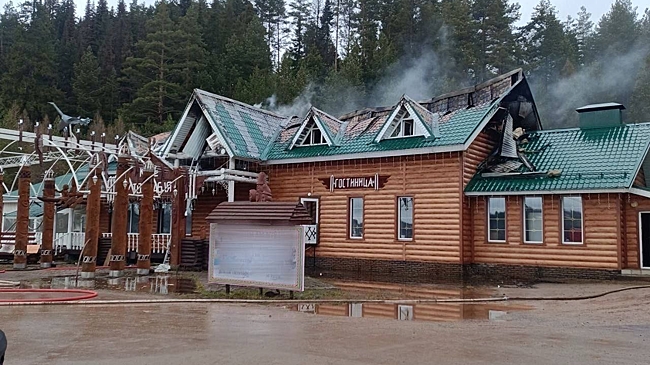 Пожар произошёл в одной из гостиниц Удмуртии