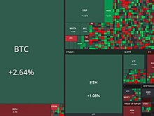 Эта интерактивная карта показывает рыночную стоимость всех криптовалют мира