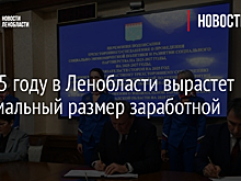 В 2025 году в Ленобласти вырастет минимальный размер заработной платы