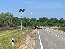 Газовые баллоны взорвались в пылающей машине в Краснодарском крае