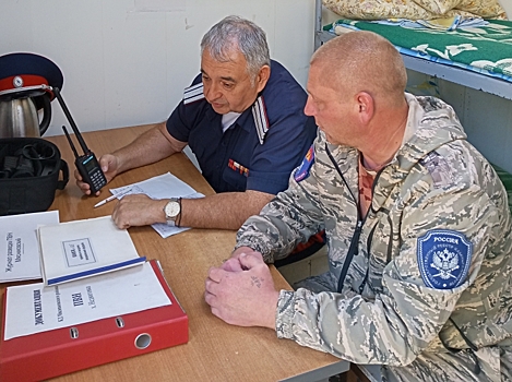 В Ростове казаки проверили работу пункта наблюдения за БПЛА