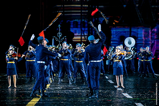 Сводный военный оркестр Воздушно-десантных войск впервые на Красной площади представляет свою новую концертную программу