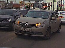 В центре Пензы такси с пассажиром выехало на встречную полосу