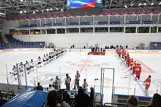 На Малой арене ЦСКА прошел матч звезд Московской студенческой хоккейной лиги