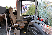 В Турции перевернулся автобус с пассажирами