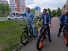 Мэр Саранска пересел на велосипед