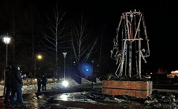 Сгоревшая память: как в Заинске сэкономили на скульптуре Неизвестному Солдату