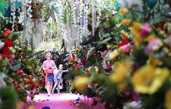 Более 4 млн цветов используют для создания садов на фестивале "Цветочный джем" в Москве