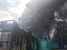 Строящийся апарт-отель на Станиславского горит в Новосибирске