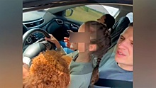 «Регулярно так делаю»: депутат Госдумы усадил за руль свою 10-летнюю дочь с собакой