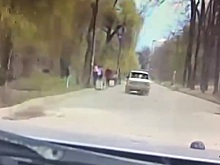 Едва не сбил прохожих: в Таганроге нарушитель на легковушке убегал от полиции через парк