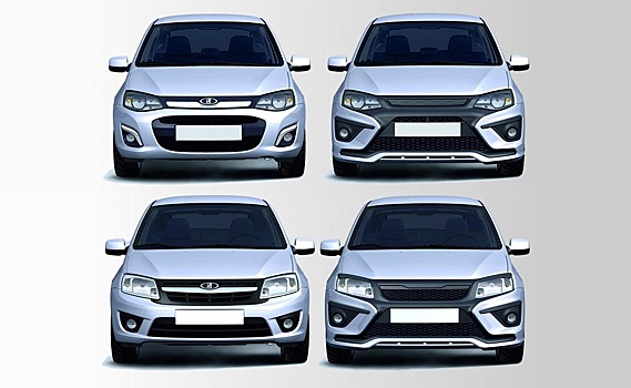 Lada Granta и Kalina сделали в стиле концепта X-Ray