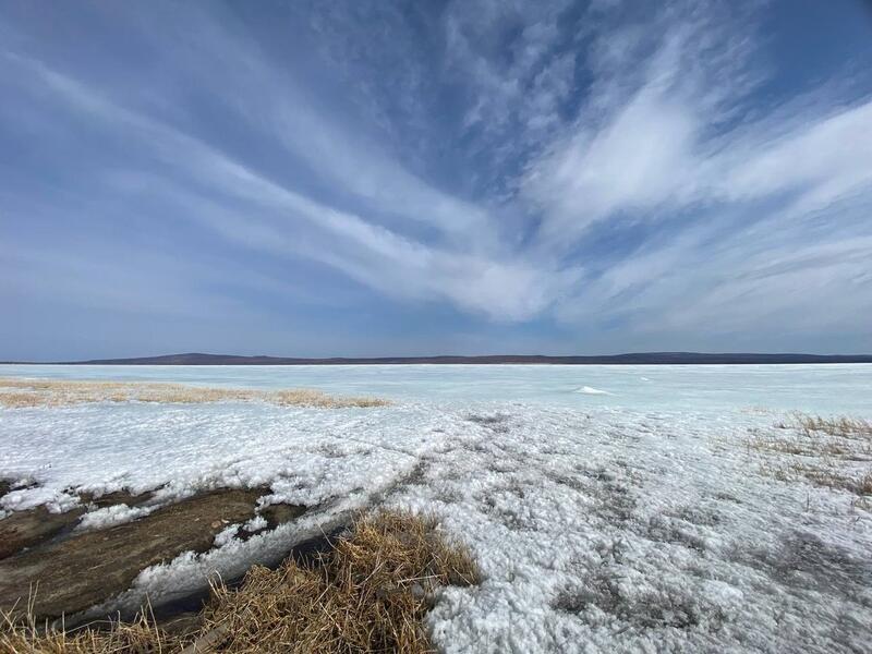 Гидрологи рассказал о толщине льда на водоемах Забайкалья
