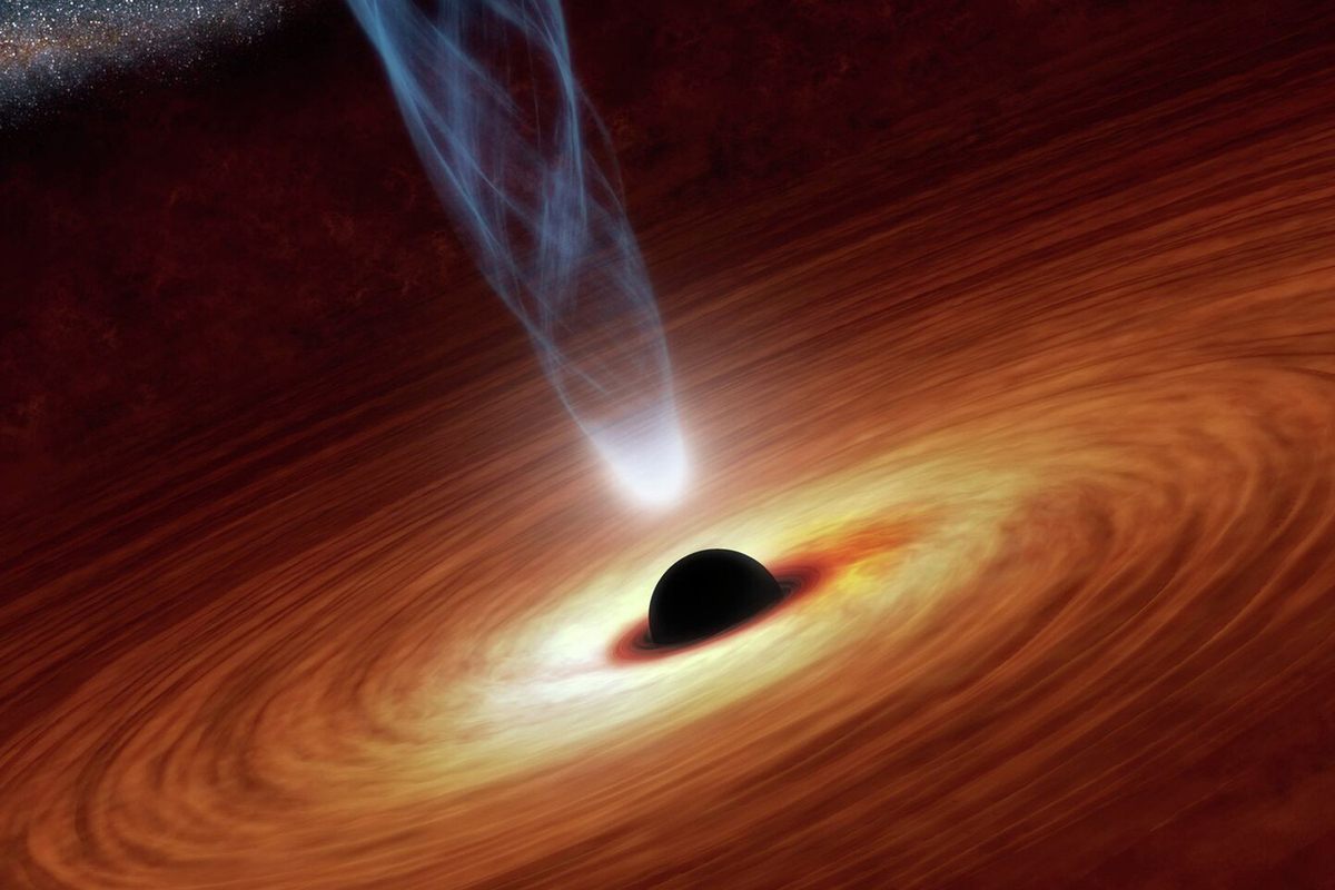 Российские астрофизики изучили крупную черную дыру в очень ранней Вселенной