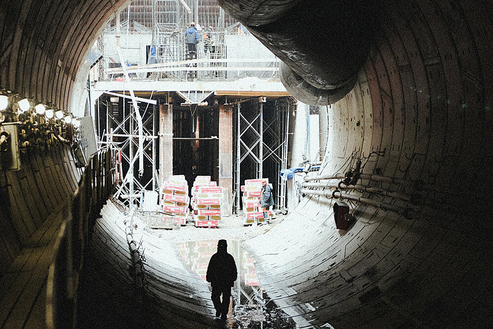Проходка тоннелей Большой кольцевой линии метрополитена завершится в этом году