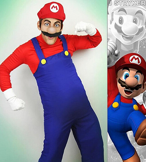 Главный герой популярной видеоигры Super Mario Bros. - водопроводчик Марио.