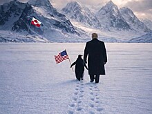 Трамп "прогулялся с пингвином" по Гренландии