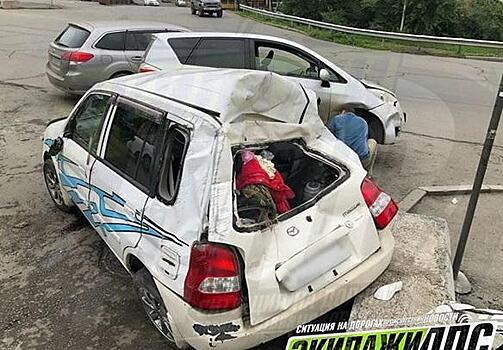 Водитель, проигнорировавший ПДД, стал виновником массовой аварии во Владивостоке