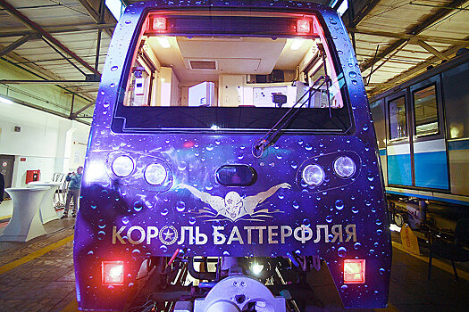 В московском метро запустили поезд "Король баттерфляя"