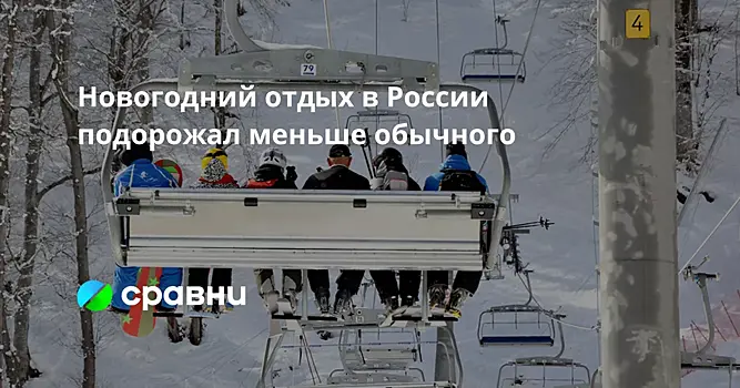 Новогодний отдых в России подорожал меньше обычного