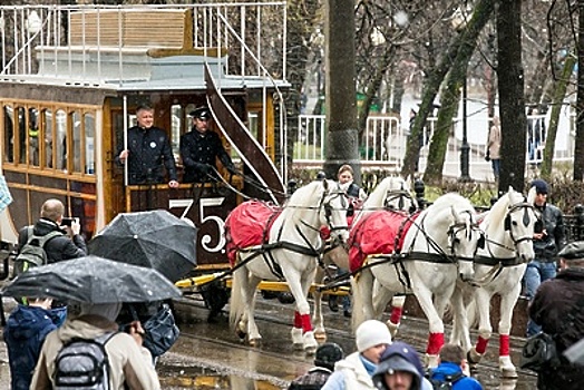 Билет на конку в музее "Московский транспорт"