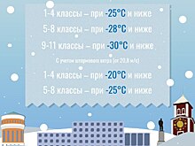 Из-за сильных морозов оренбургские школьники остались дома