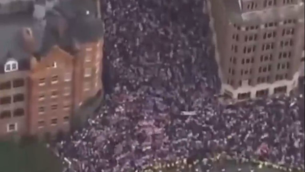 Около 100 тысяч человек вышли на протест против исламских мигрантов в Лондоне