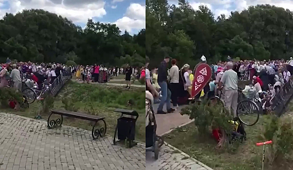 Обрушение пешеходного моста в Ленобласти попало в объектив камеры. ВИДЕО