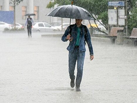 Москвичей предупредили о проливных дождях