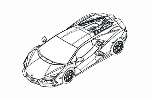 Внешность преемника Lamborghini Aventador рассекретили на патентных изображениях