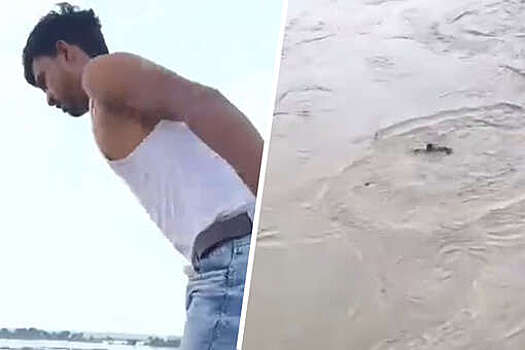 В Индии 19-летний юноша пропал без вести после того, как прыгнул в реку на спор