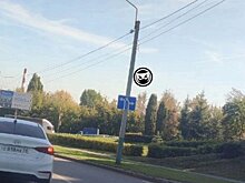 На Новосущёвской заменили повредившийся дорожный знак
