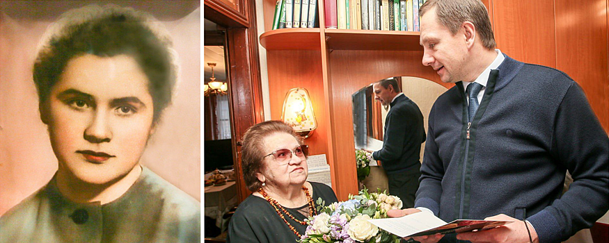Дмитрий Волков поздравил красногорку Тамару Яресько с юбилеем