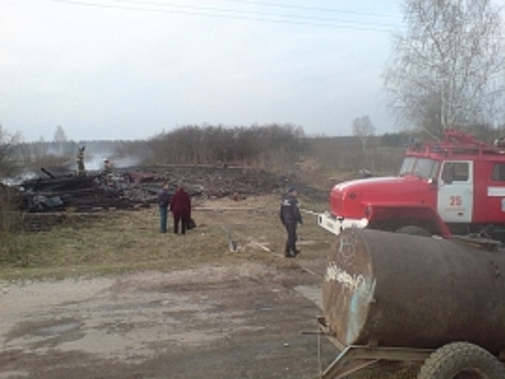 В деревне Касимовского района на пожаре погиб человек