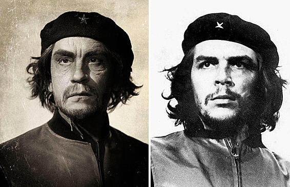 Культовые фотографии без фотошопа в исполнении Джона Малковича