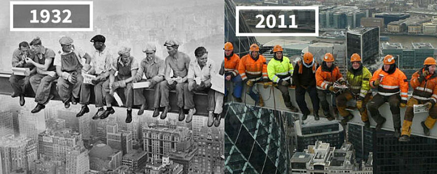 Как история изменила мир за 100 лет: фотографии до и после