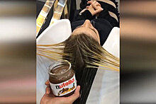 Парикмахер из Дубая покрасил клиентке волосы Nutella и сгущенкой