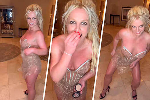 41-летняя Бритни Спирс станцевала в "голом" мини-платье под свой трек 2003 года