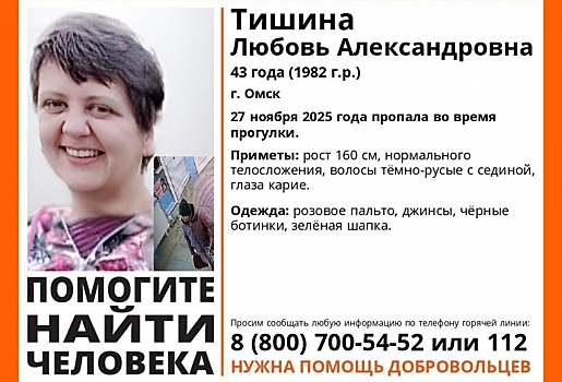 В Омске на прогулке пропала молодая женщина