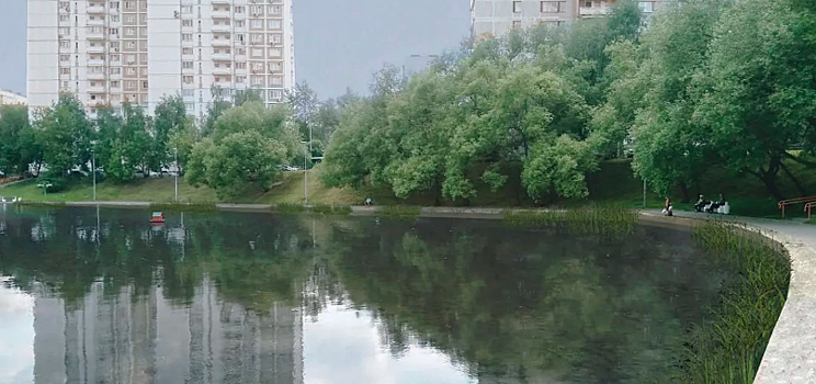 Сотрудники Мосводостока очистили от ила Верхний Коньковский пруд на юго-западе столицы