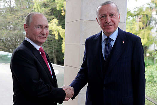 Путин поблагодарил Эрдогана за "содержательные" переговоры