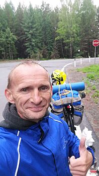 Ветеран боевых действий из Челябинска мчится в Крым на велосипеде