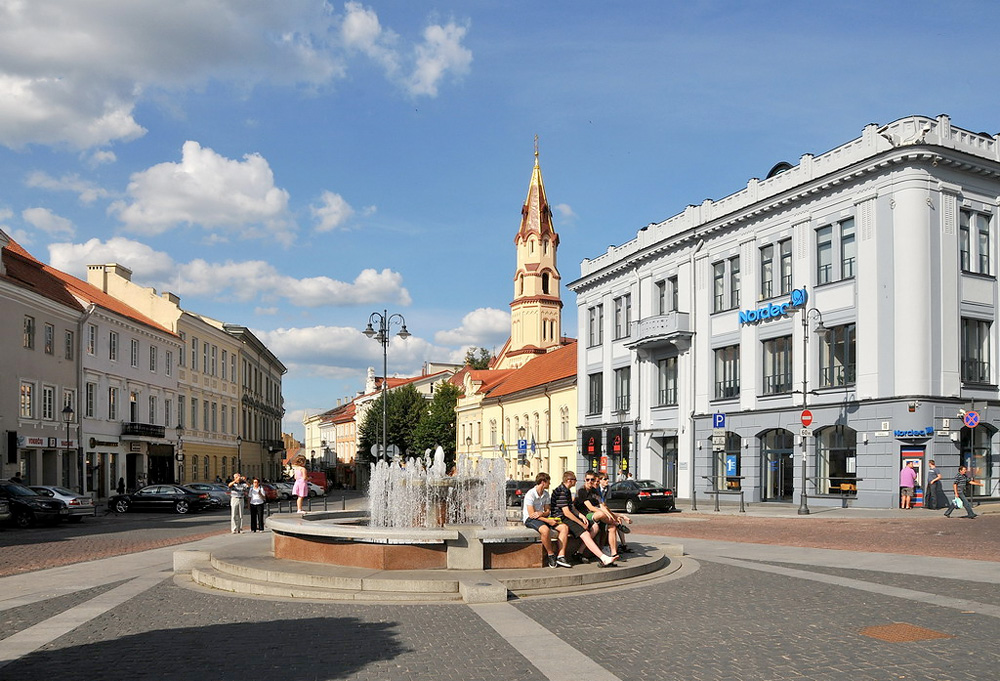 Ратушная площадь, Вильнюс, Литва, Европа
