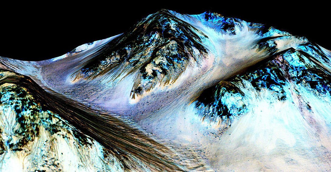 Снимок поверхности Марса. Фото, сделанное с борта Mars Reconnaissance Orbiter