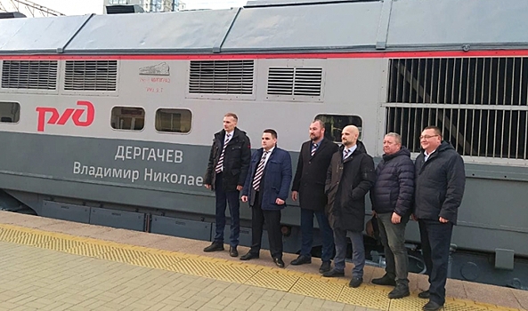 Тепловоз «Владимир Дергачев» поехал в первый рейс из Волгограда