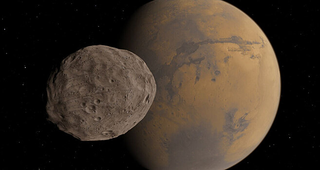 NASA показало уникальные снимки Фобоса: марсианская загадка