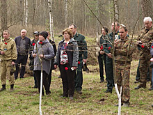На месте гибели десяти юных защитниц Ленинграда посадили яблоневый сад