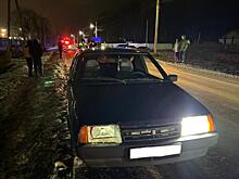 Полиция опубликовала фото с места смертельного наезда ВАЗ на мужчину под Рязанью