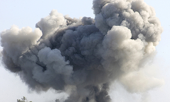 В Дагестане упала и взорвалась неопознанная ракета